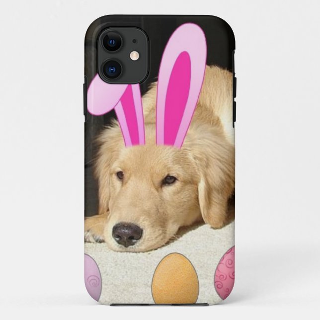 Easter Golden Retriever Puppy Case-Mate iPhone Case (Back)