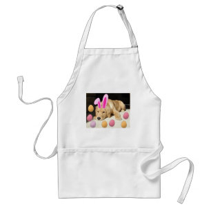 Easter Golden Retriever Puppy Standard Apron