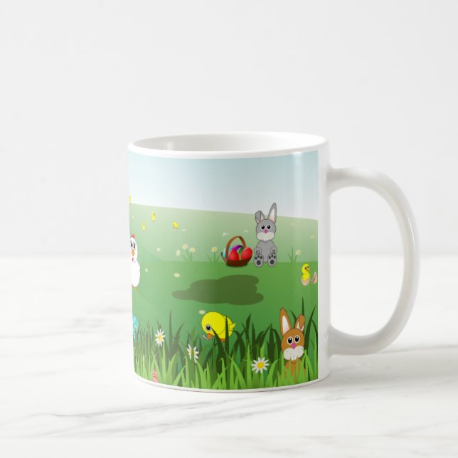 easter grass coffee mug (Right)