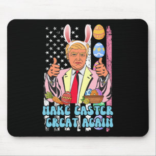 Easter Great Again Funny Trump Easter Day Bunny Ea Mouse Pad