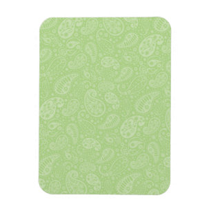 Easter Green Retro Paisley Magnet