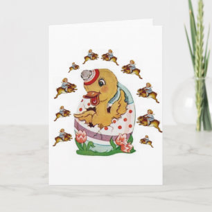 Easter Greeting Card Duck