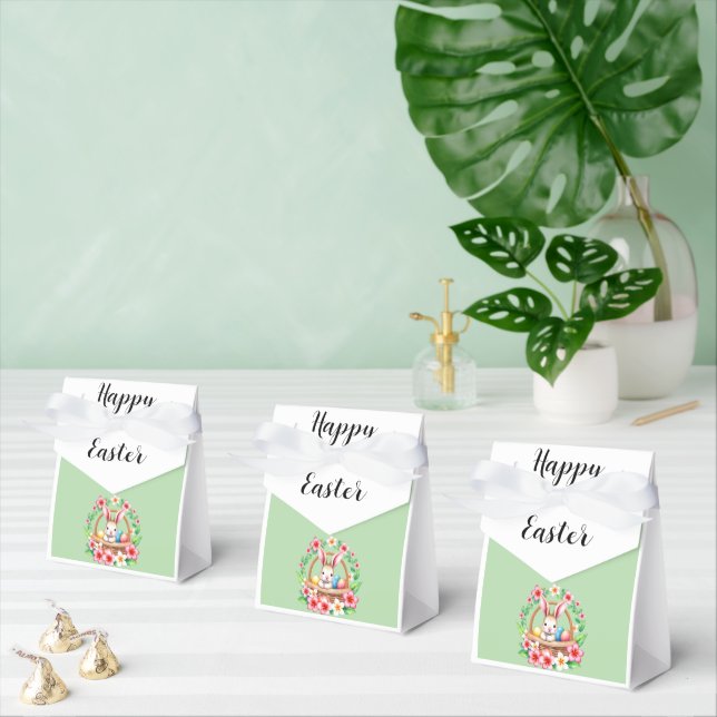 Easter greeting tropical chick and eggs favour box (Multiple)