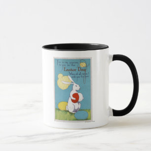 Easter GreetingEaster Bunny Holding Eggs Mug