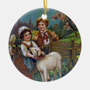 Easter Greetings 1908 Ceramic Tree Decoration