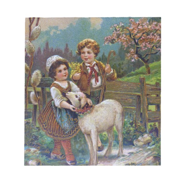 Easter Greetings 1908 Notepad (Front)
