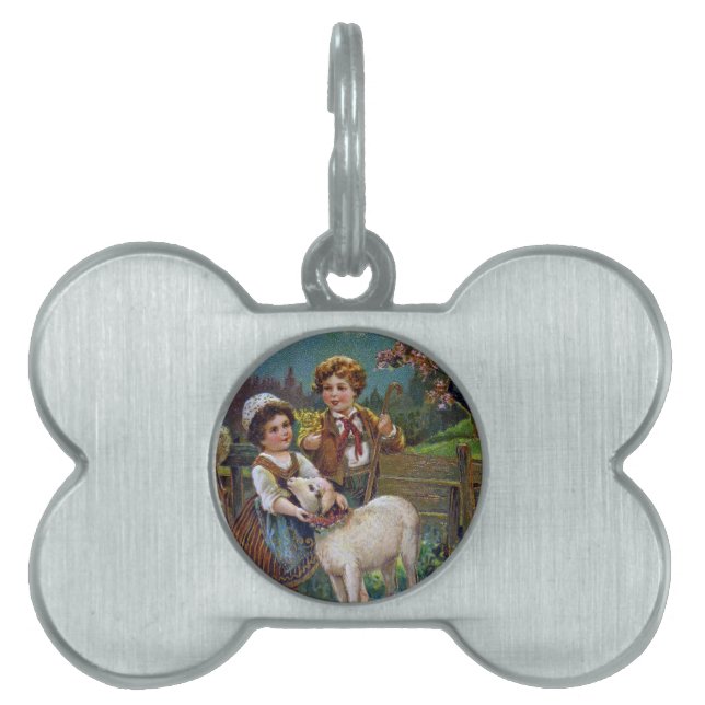 Easter Greetings 1908 Pet Tag (Front)