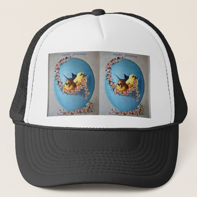Easter Greetings 1909 Trucker Hat (Front)