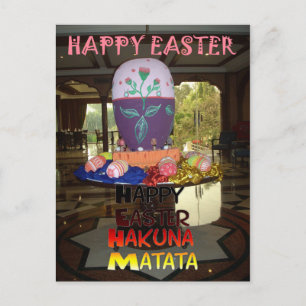 Easter Greetings and best wishes Holiday Postcard