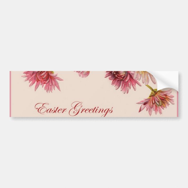 Easter Greetings Bumpersticker Bumper Sticker (Front)