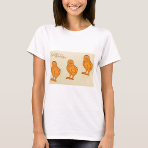 Easter Greetings Chicks Beige T-Shirt