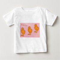 Easter Greetings Chicks Pink