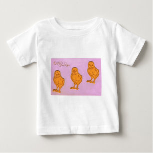 Easter Greetings Chicks Purple Baby T-Shirt