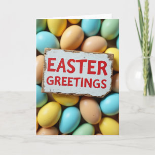 Easter Greetings Egg Card