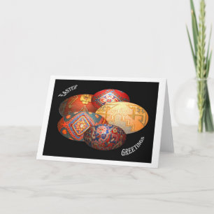 Easter greetings holiday card