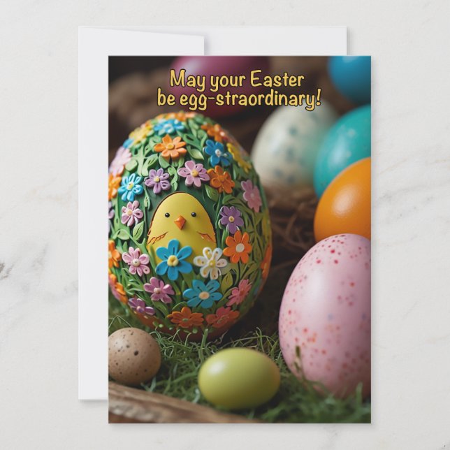 EASTER GREETINGS HOLIDAY CARD (Front)