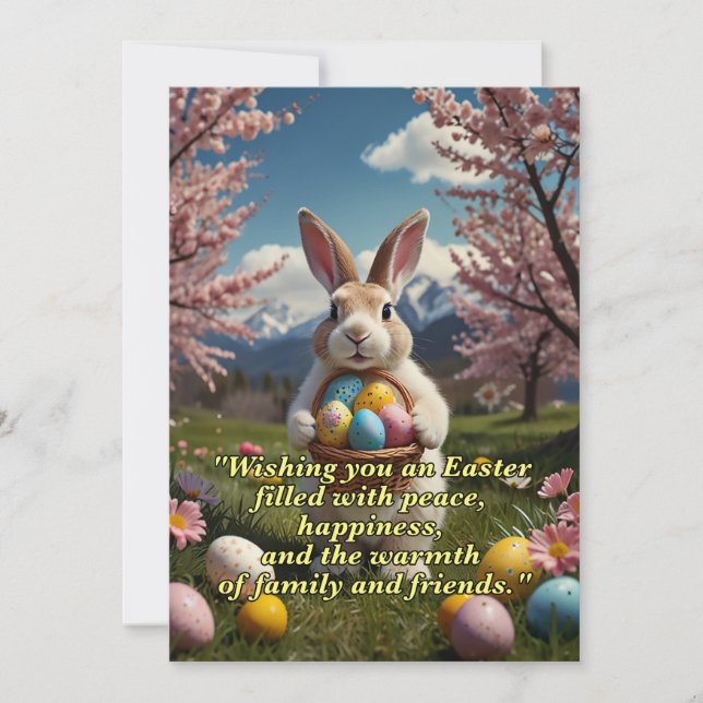 EASTER GREETINGS HOLIDAY CARD (Front)