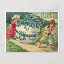 Easter Greetings Holiday Postcard