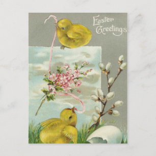 Easter Greetings Holiday Postcard