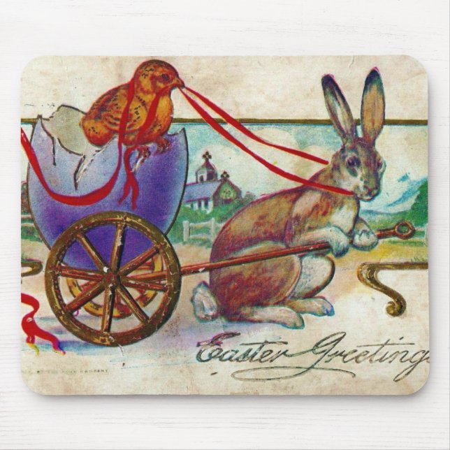 Easter Greetings Mouse Pad (Front)