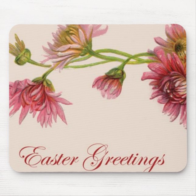 Easter Greetings Mousepad (Front)