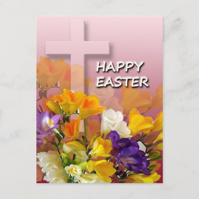 Easter Greetings Post Card (Front)