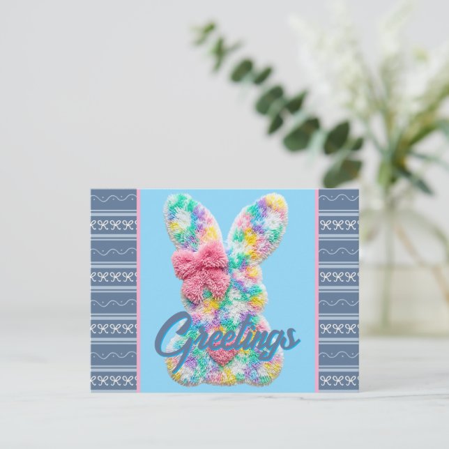 Easter Greetings  Postcard (Standing Front)