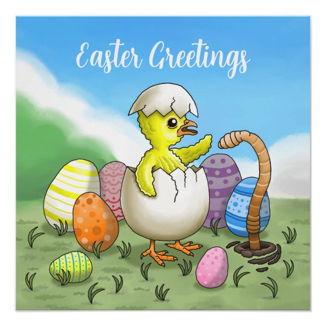 Easter Greetings Poster (Front)