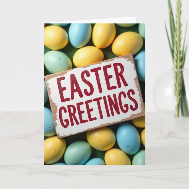 Easter Greetings Season Card (Front)