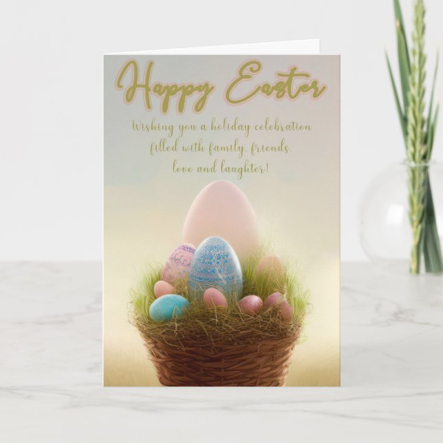 Easter greetings to brighten your day card (Front)
