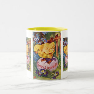 Easter greetings Two-Tone coffee mug