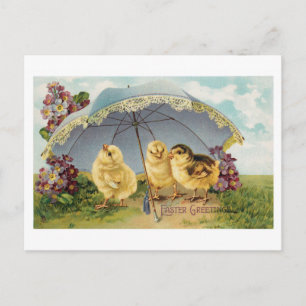 Easter Greetings vintage art Postcard