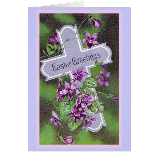 Easter Greetings Vintage Illustration Card