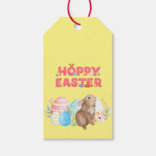 Easter Group Eggs Hoppy Easter day Gift Tags