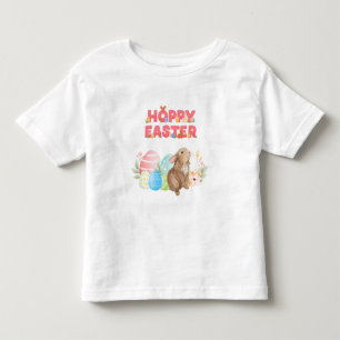 Easter Group Eggs Hoppy Easter day Toddler T-Shirt