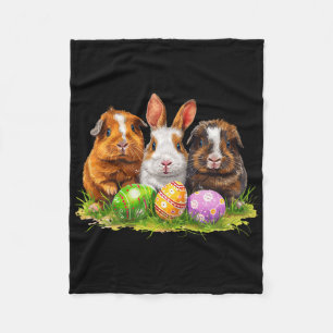 Easter Guinea Pig Easter Guinea Pig Bunny Ears Eas Fleece Blanket