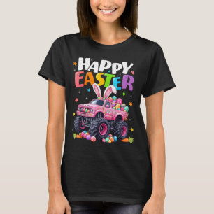 Easter Happy Monster Truck Eggs Boys Toddler Kids T-Shirt