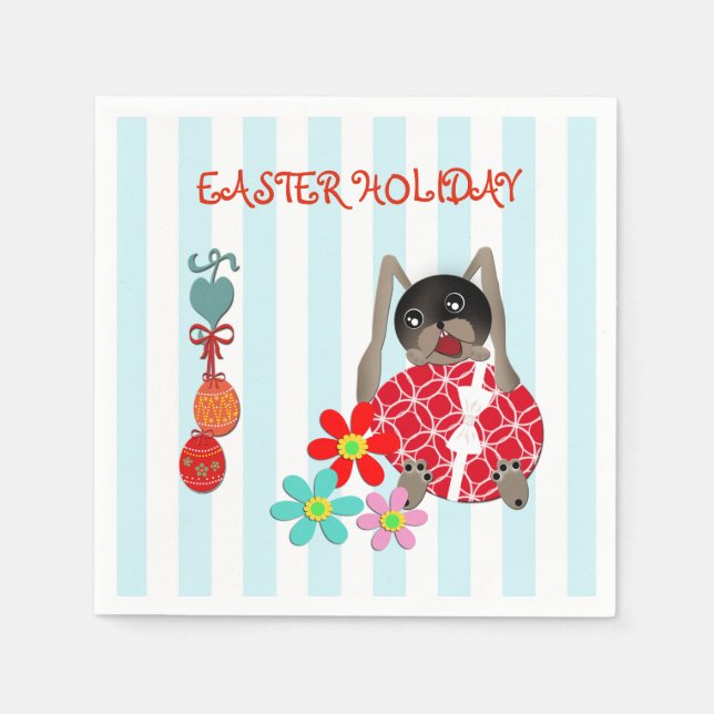 Easter hare, Easter holiday Napkin (Front)