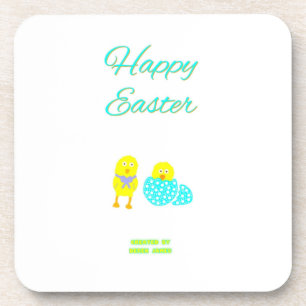 Easter Hatchlings Hard Plastic Coaster