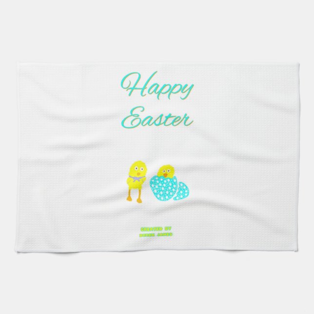 Easter Hatchlings Kitchen Towel (Horizontal)