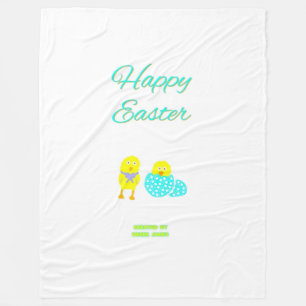 Easter Hatchlings Large Fleece Blanket