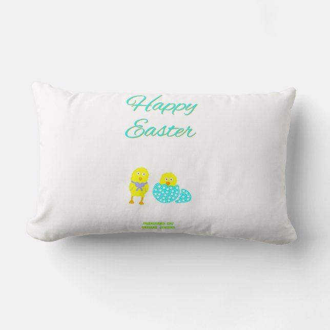 Easter Hatchlings Lumbar Pillow (Front)