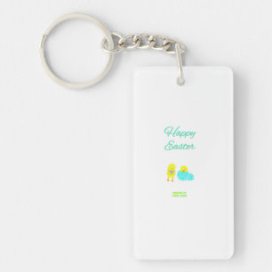 Easter Hatchlings Rectangle Keychain