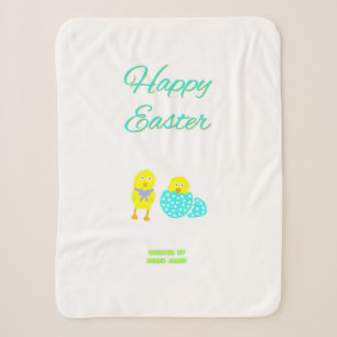 Easter Hatchlings Small Sherpa Blanket