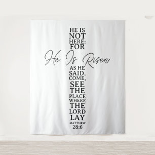 Easter He Is Risen Church Backdrop Tapestry