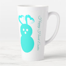 Easter Heart Rabbit Latte Mug