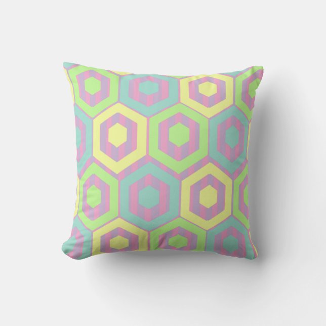 Easter Hexagons  Cushion (Front)