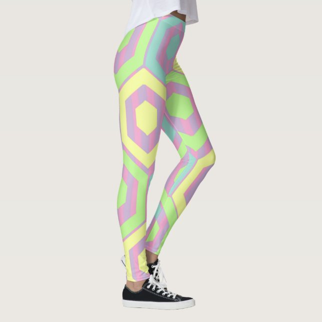 Easter Hexagons  Leggings (Right)