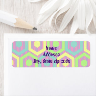 Easter Hexagons Return Address Label