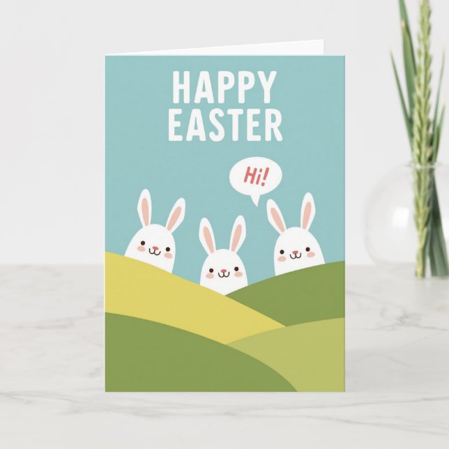 Easter Hills Greeting Card (Front)
